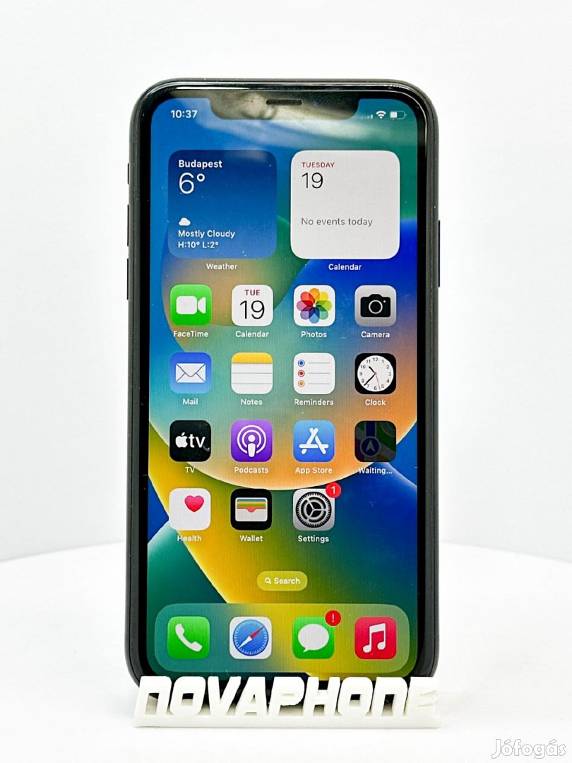 Apple iPhone XR (128GB)  - Akku: 100% - Szín: Fekete