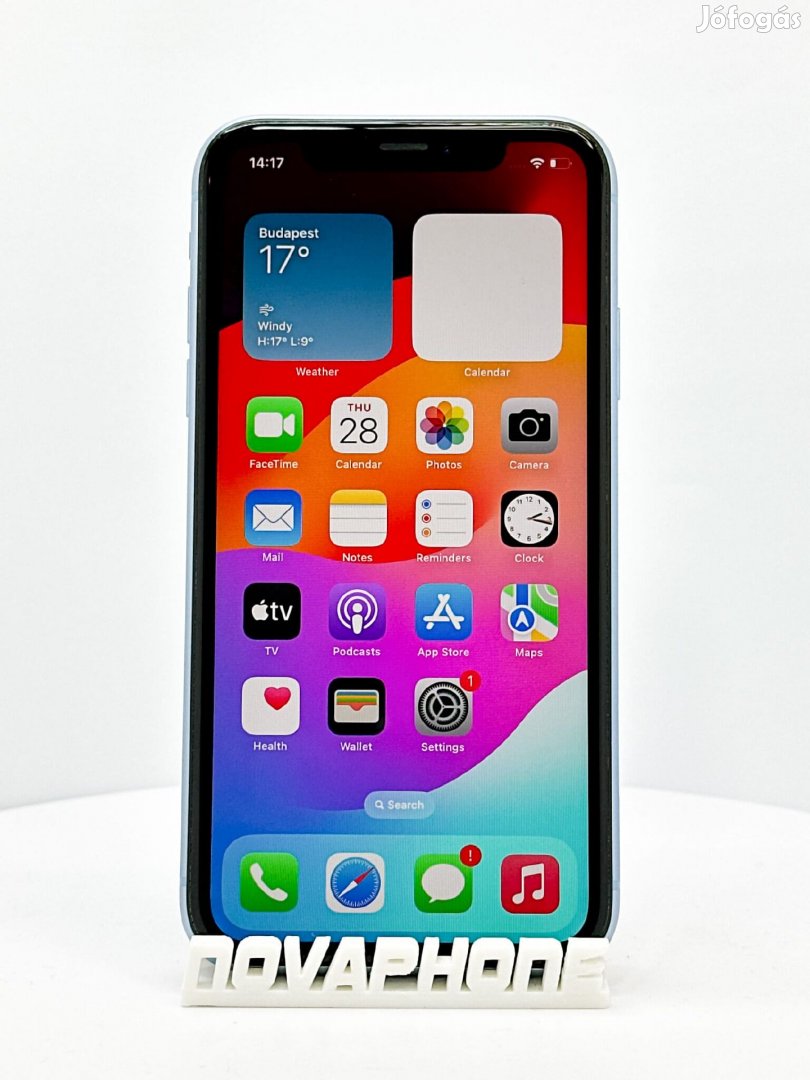 Apple iPhone XR (64GB)  - Akku: 100% - Szín: Kék