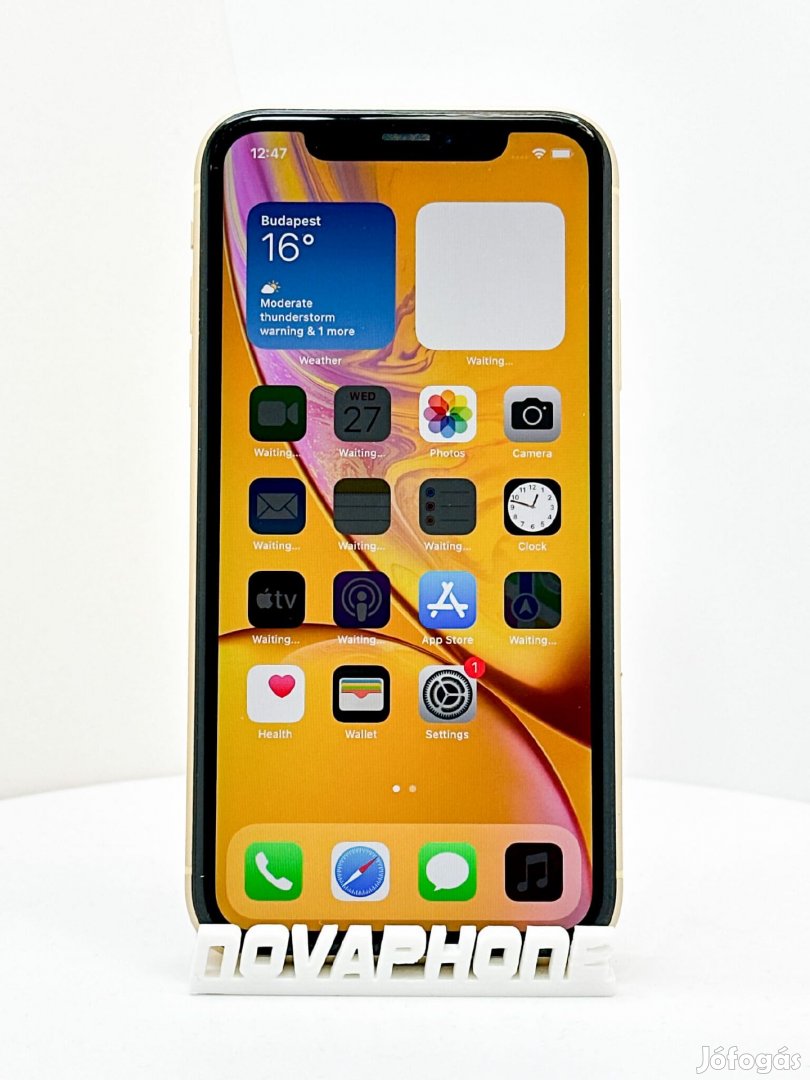 Apple iPhone XR (64GB)  - Akku: 100% - Szín: Sárga