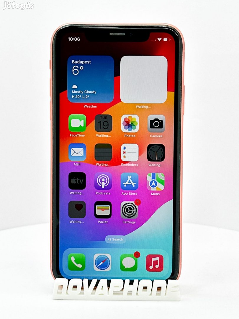 Apple iPhone XR (64GB)  - Akku: 91% - Szín: Narancs