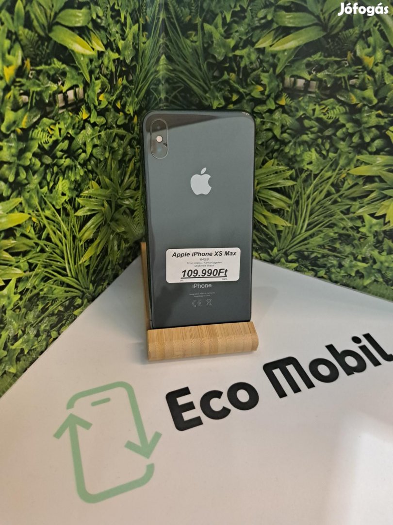 Apple iPhone XS Max Kártyafüggetlen 64 GB, 12 hó garancia