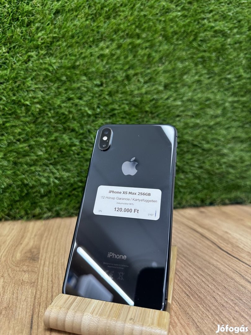 Apple iPhone XS Max Kártyafüggetlen 64 GB, 12 hó garancia