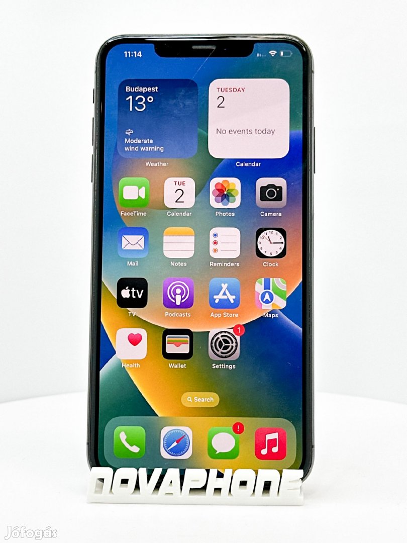Apple iPhone XS Max - Asztroszürke (64GB) - Akku: 100% - Szín: Szürke