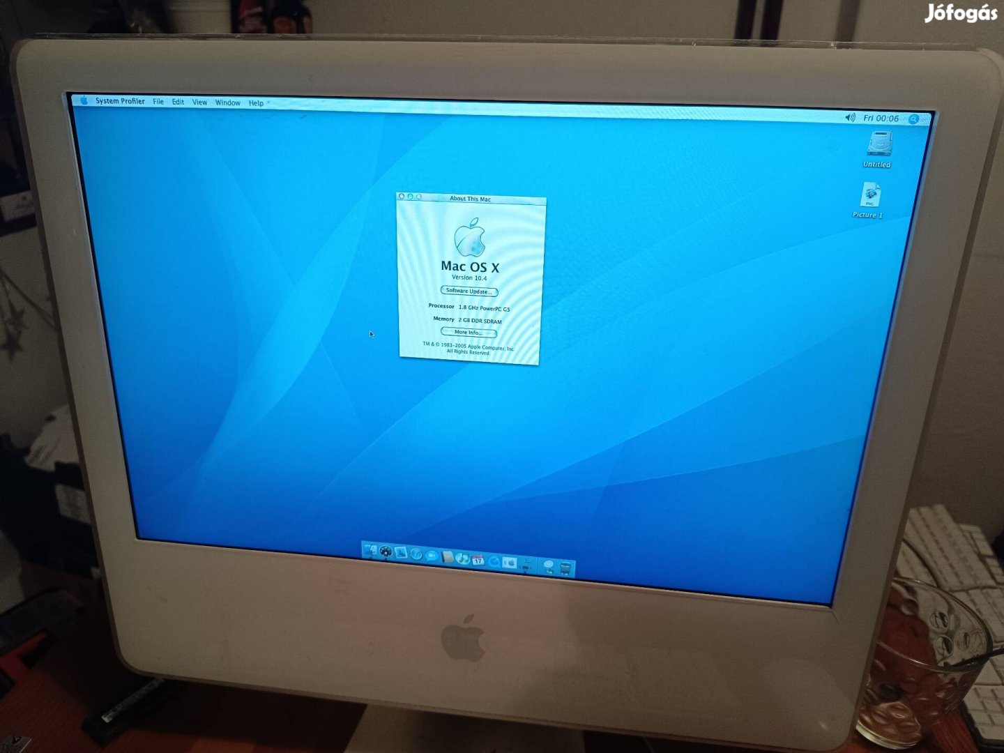 Apple imac G5 20" számítógép