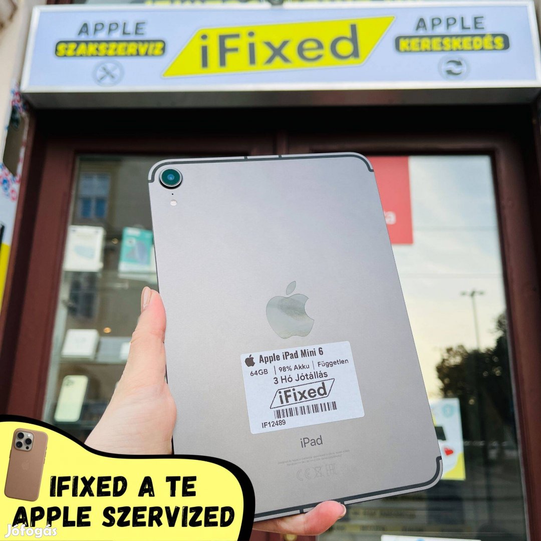 Apple ipad Mini 6 Grey 64GB 98% Akku 3 Hó Garancia #IF12489