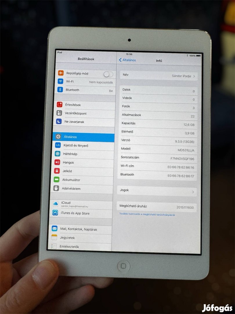 Apple ipad mini 16GB eladó