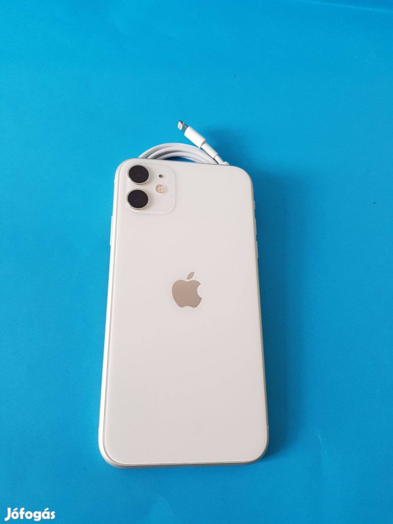 Apple iphone 11 128GB Fehér Függetelen szép állapotú telefon eladó!