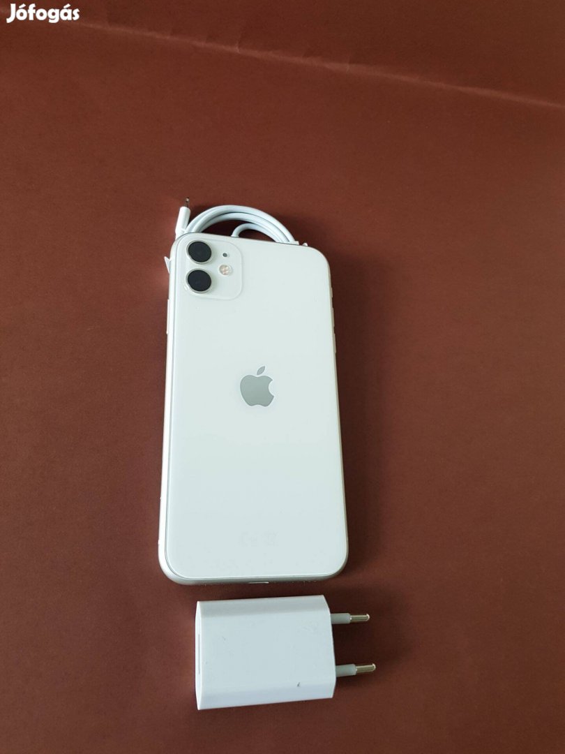 Apple iphone 11 128GB Fehér Független karcmentes mobiltefon eladó!