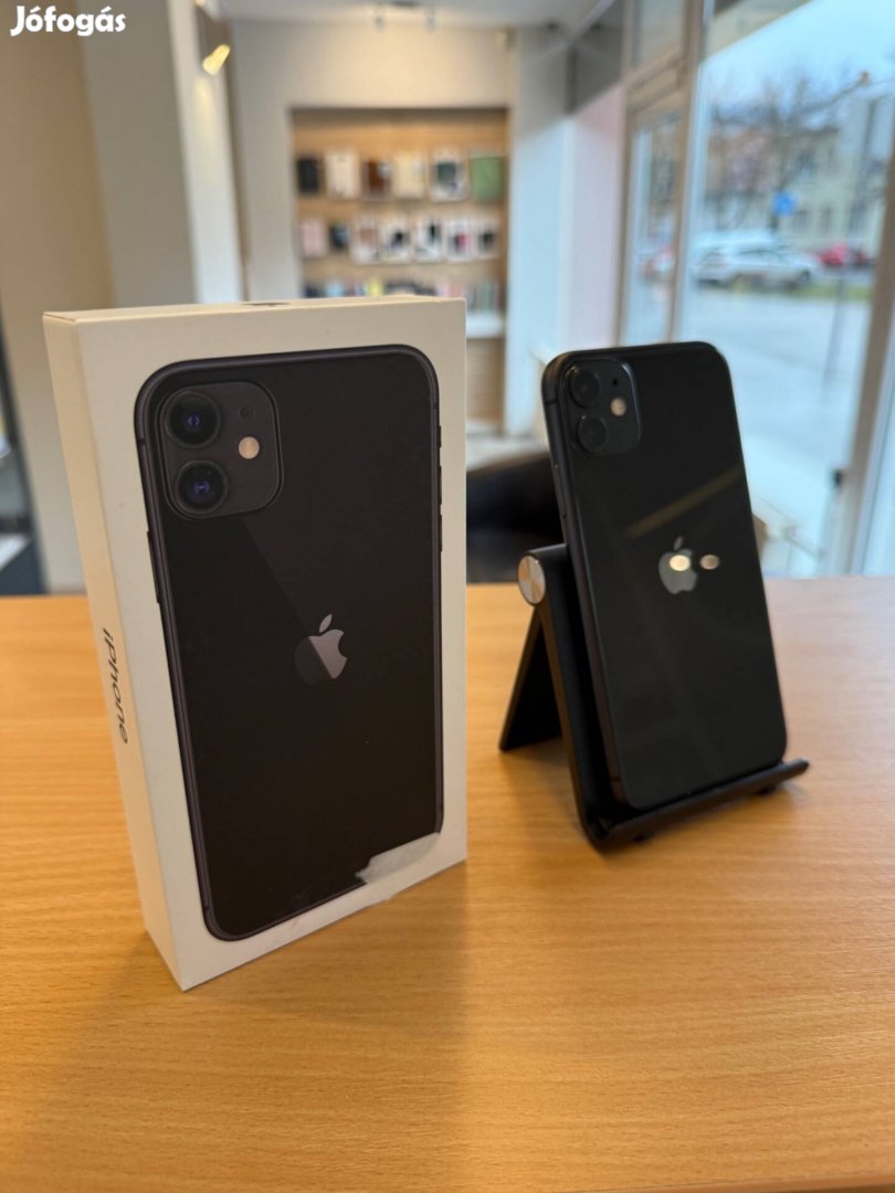 Apple iphone 11 64GB Black Fekete Független Használt (A14)