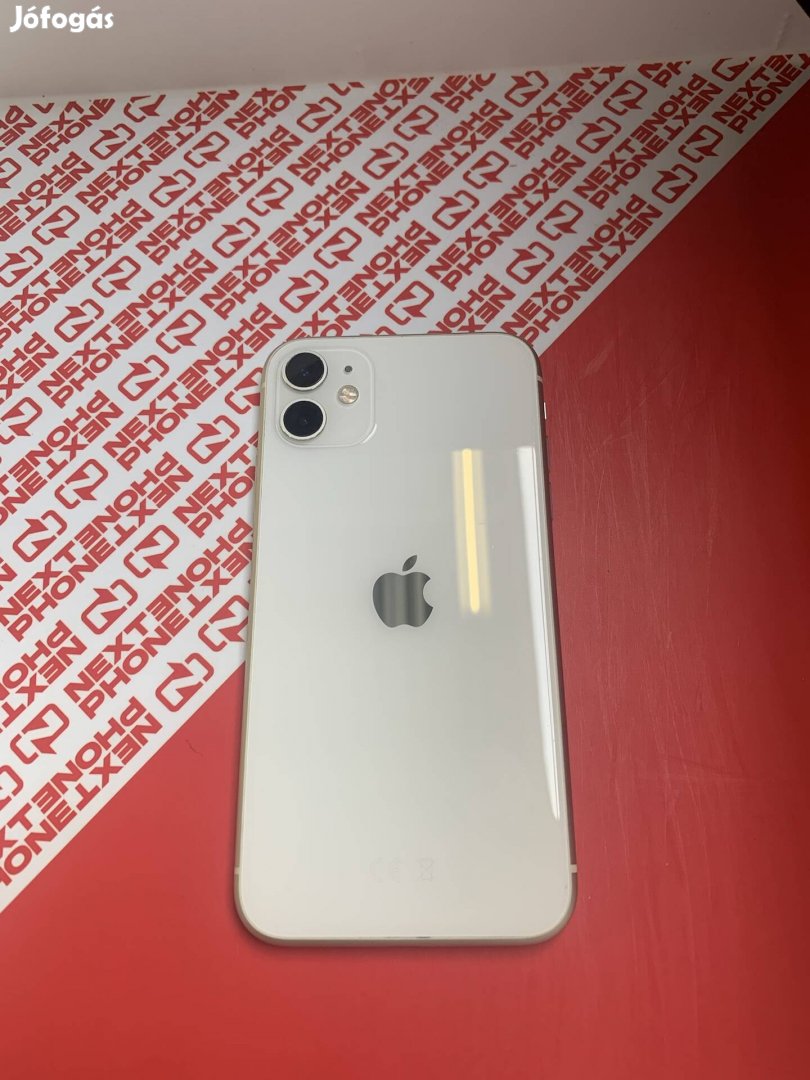 Apple iphone 11 64GB Fehér 1 Év Garancia ID:000000821