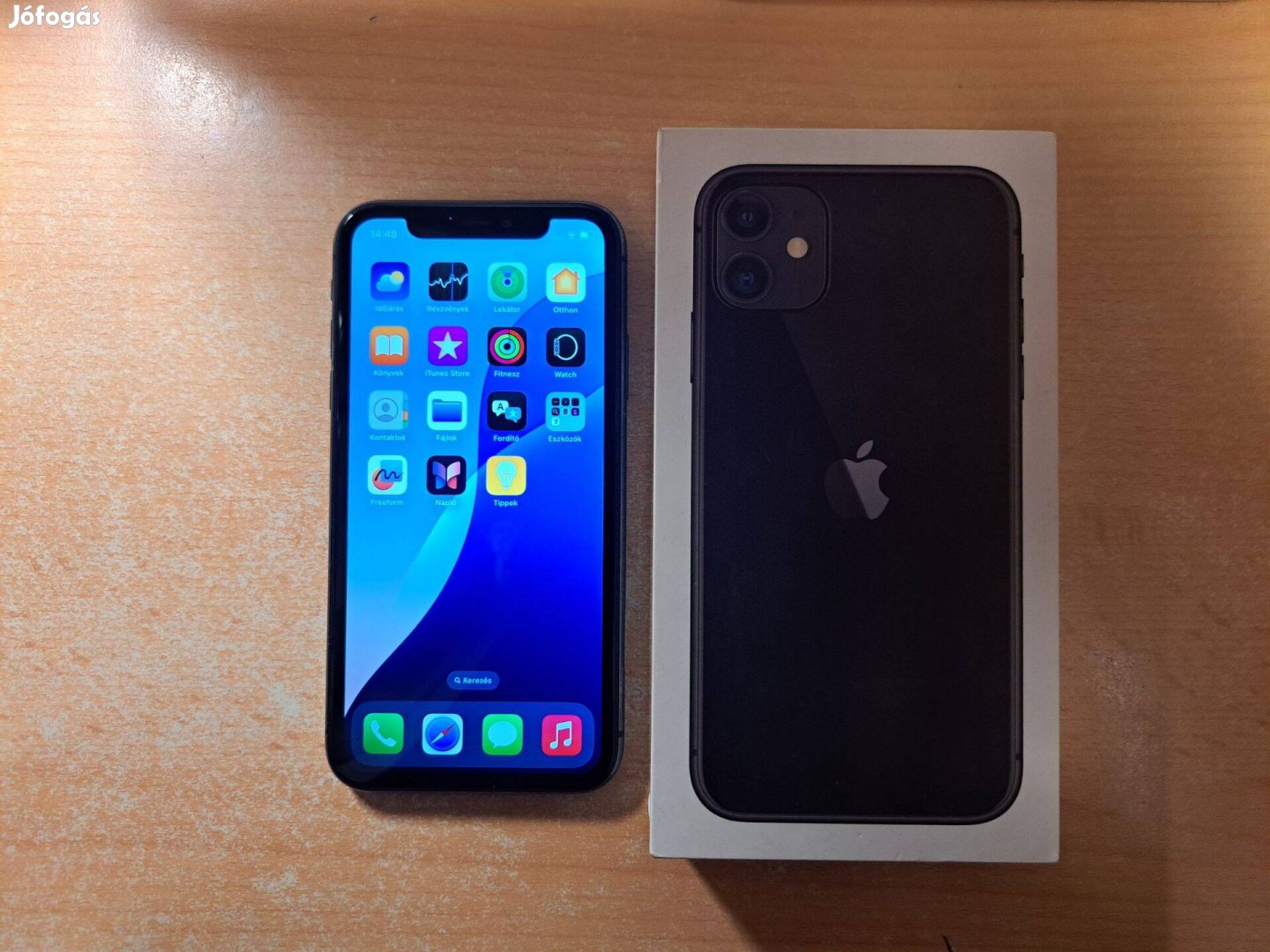 Apple iphone 11 64GB Független Fekete Garival !