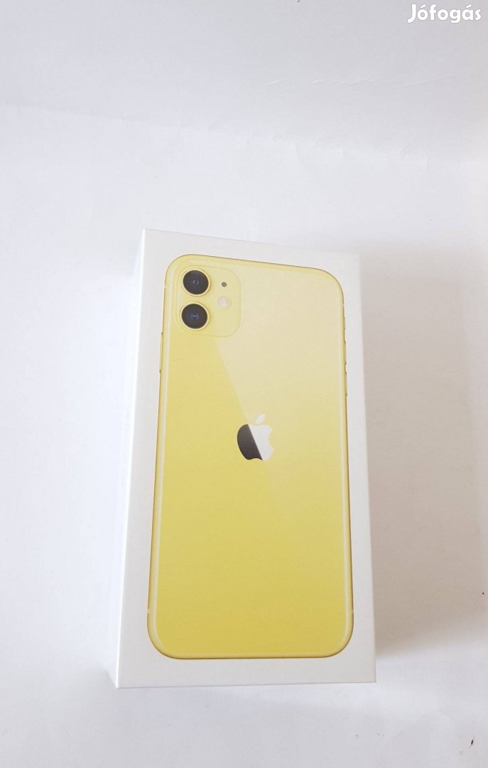Apple iphone 11 64GB Sárga Új Apple garanciális,Bontatlan dobozos mobi
