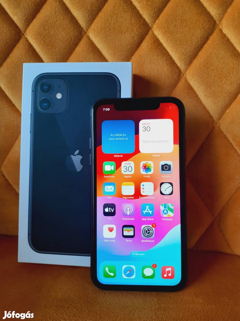 Apple iphone 11 64GB, független, teljesen gyári állapot,