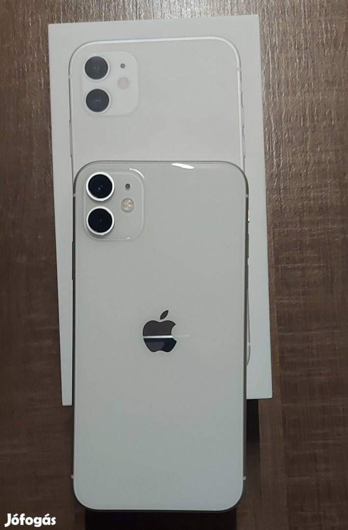 Apple iphone 11/64GB/ hibátlan karc nélküli 78% Akku  Fehér 