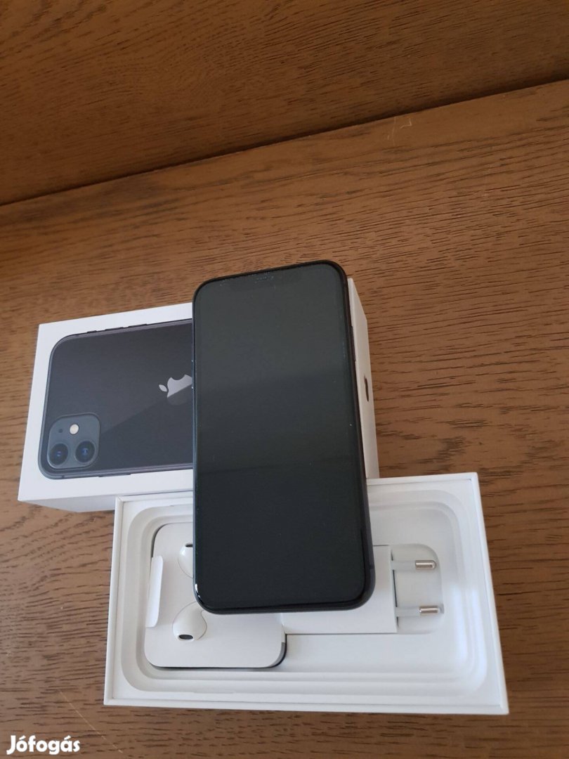 Apple iphone 11 64GB fekete jó állapotú kártyafüggetlen telefon eladó!