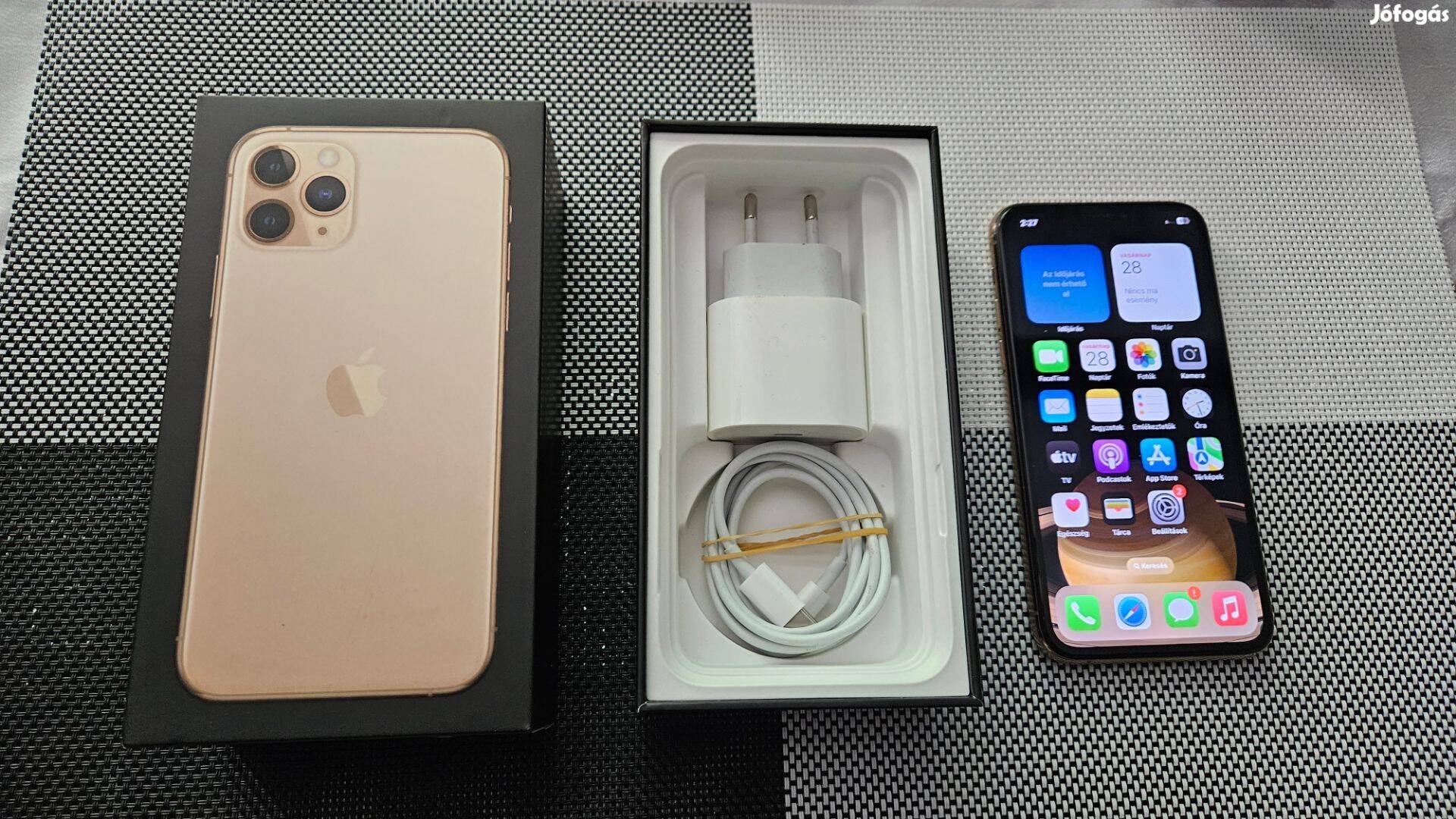 Apple iphone 11 Pro Gold Független Újszerű Garis 93% Aksi !