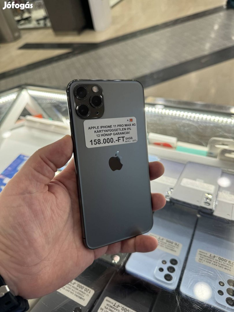 Apple iphone 11 Pro Max 4G Fekete 64GB