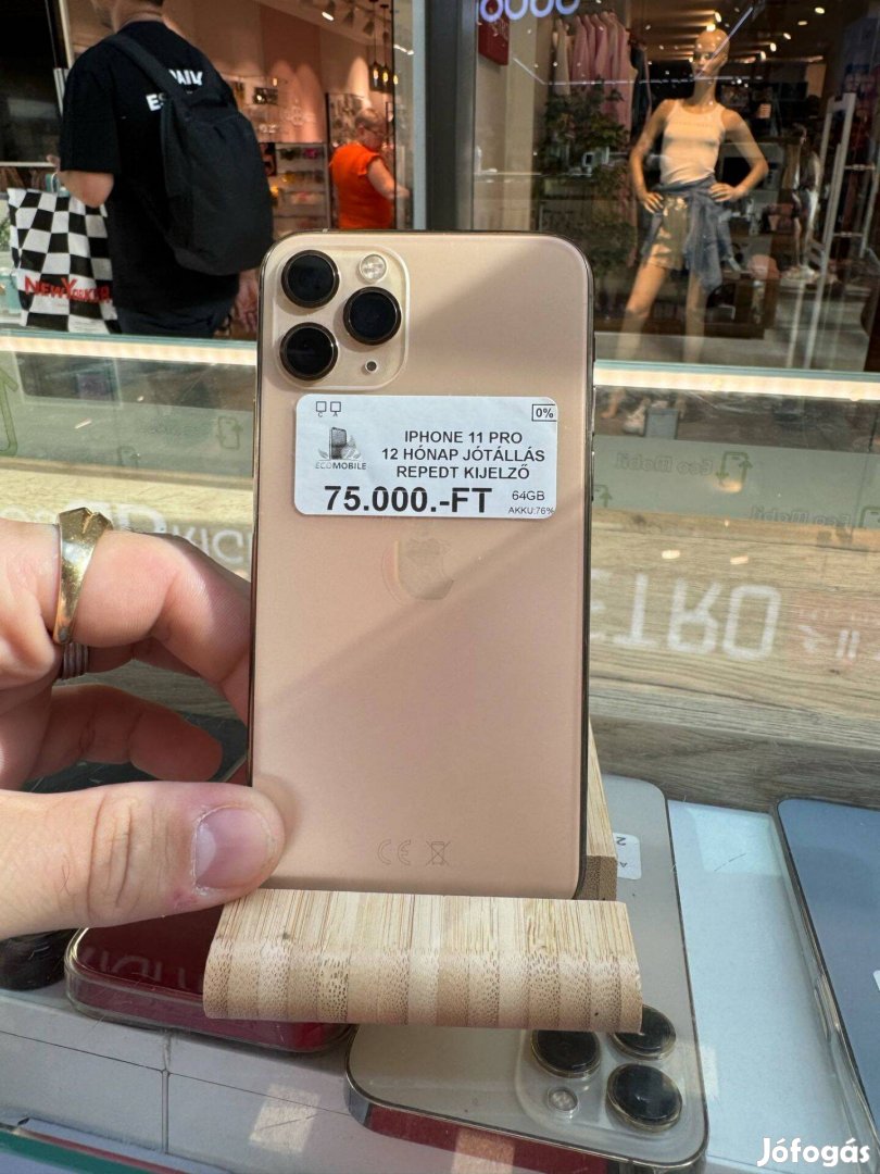 Apple iphone 11 Pro (enyhén repedt lcd)