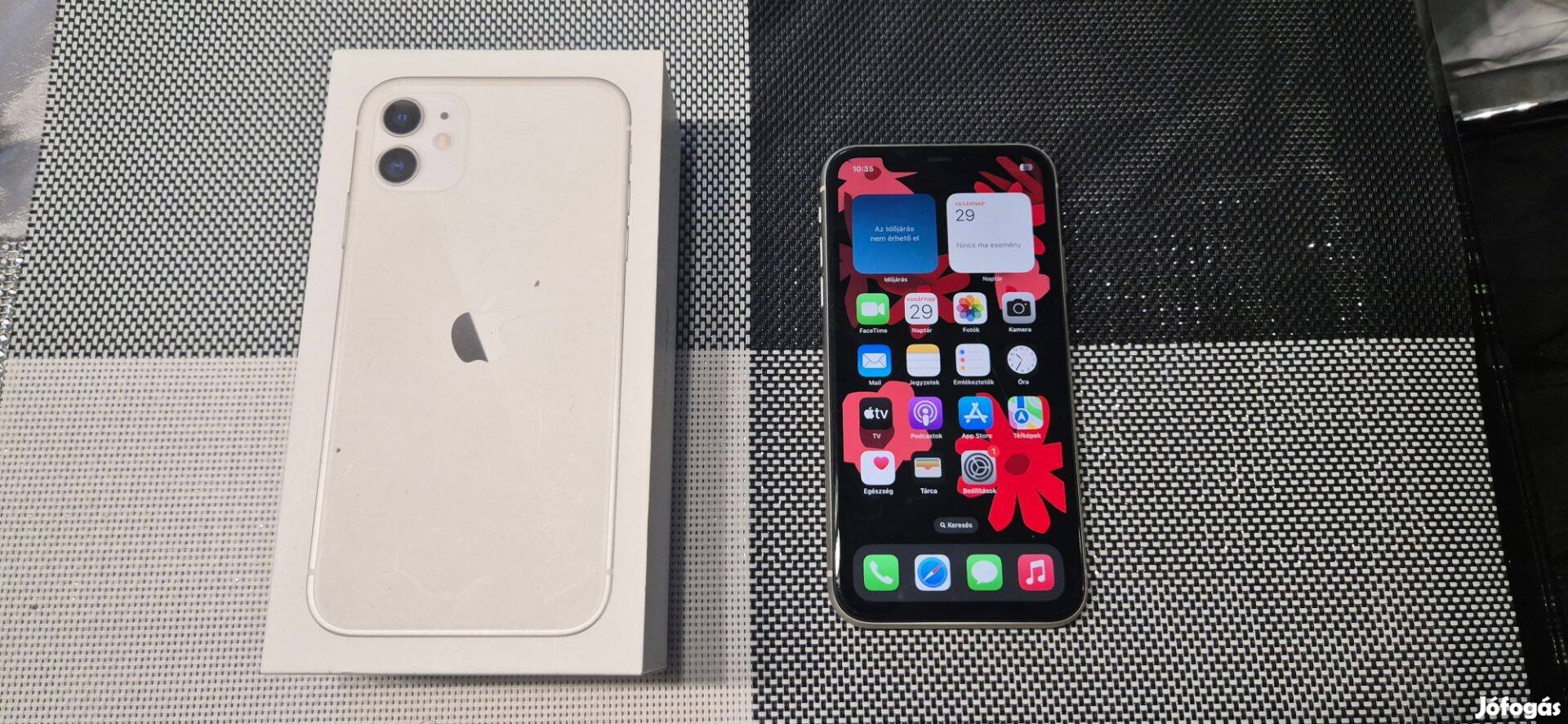 Apple iphone 11 Újszerű Független 15 hó Apple Gari 99% Aksi