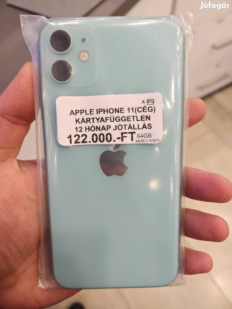 Apple iphone 11 független, 12 hó jótállás