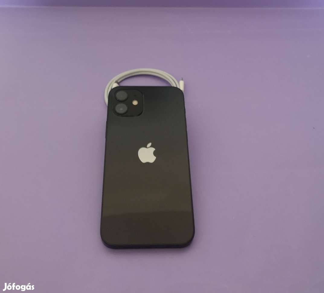 Apple iphone 12 128GB Fekete független Szép állapotú mobiltelefon elad