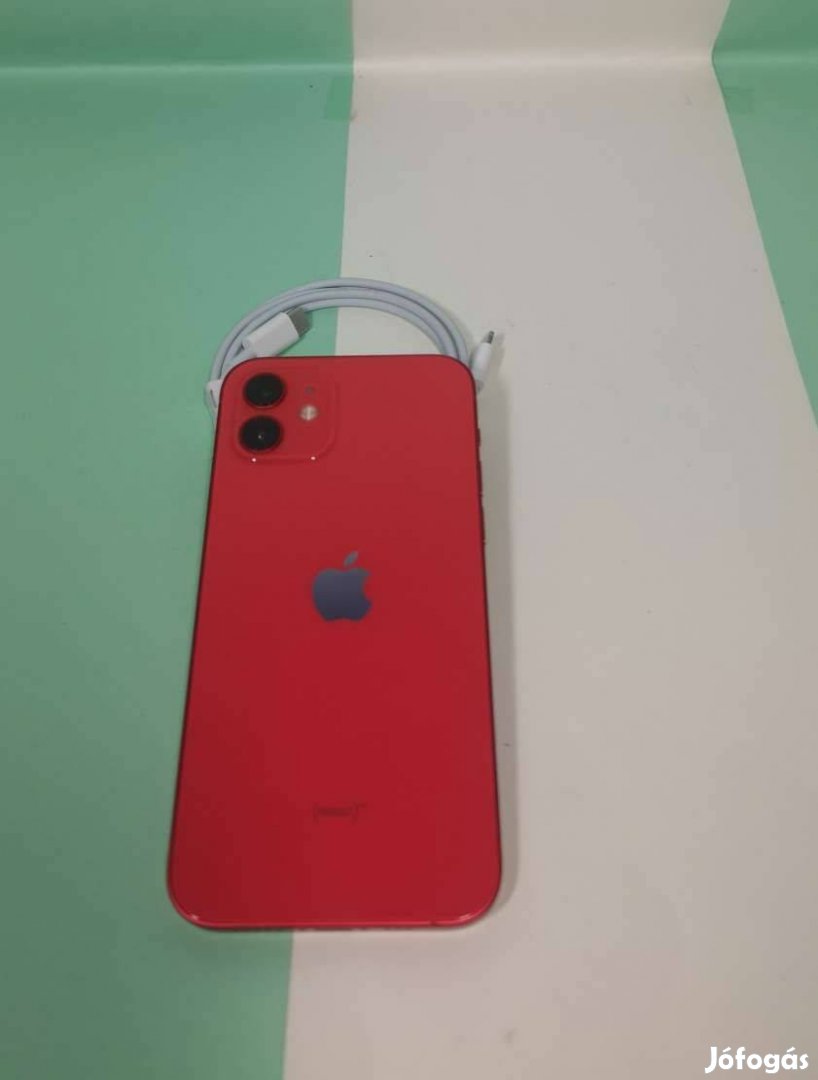 Apple iphone 12 64GB Red Függtelen szép telefon 100% os akkuval eladó