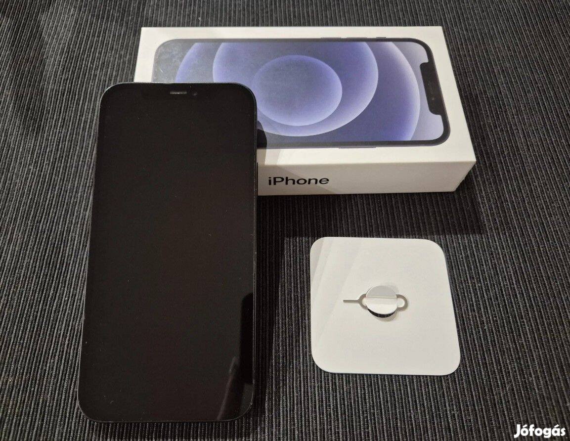 Apple iphone 12 64GB (fekete)