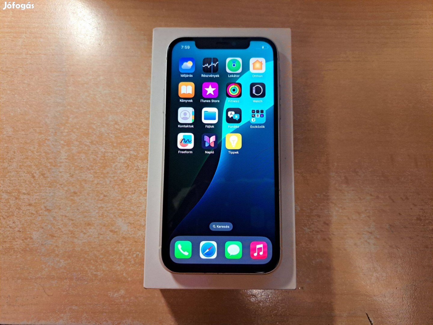 Apple iphone 12 Független Újszerű Fehér Garis 100% Aksi !