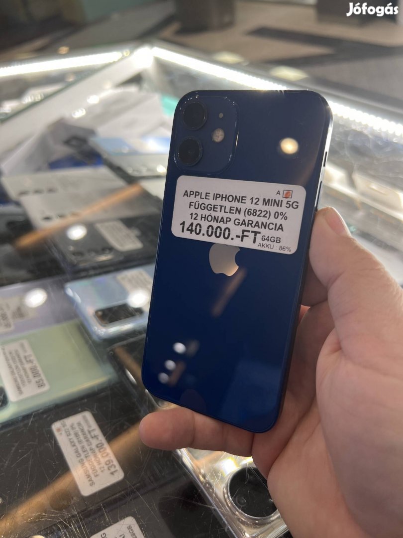 Apple iphone 12 Mini 5G Kék újszerű 