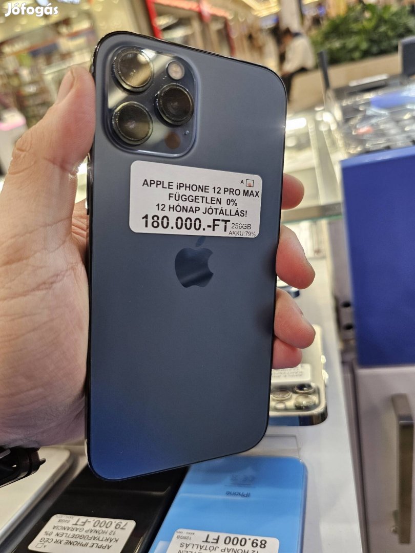 Apple iphone 12 pro max, 12 hó jótállás, független