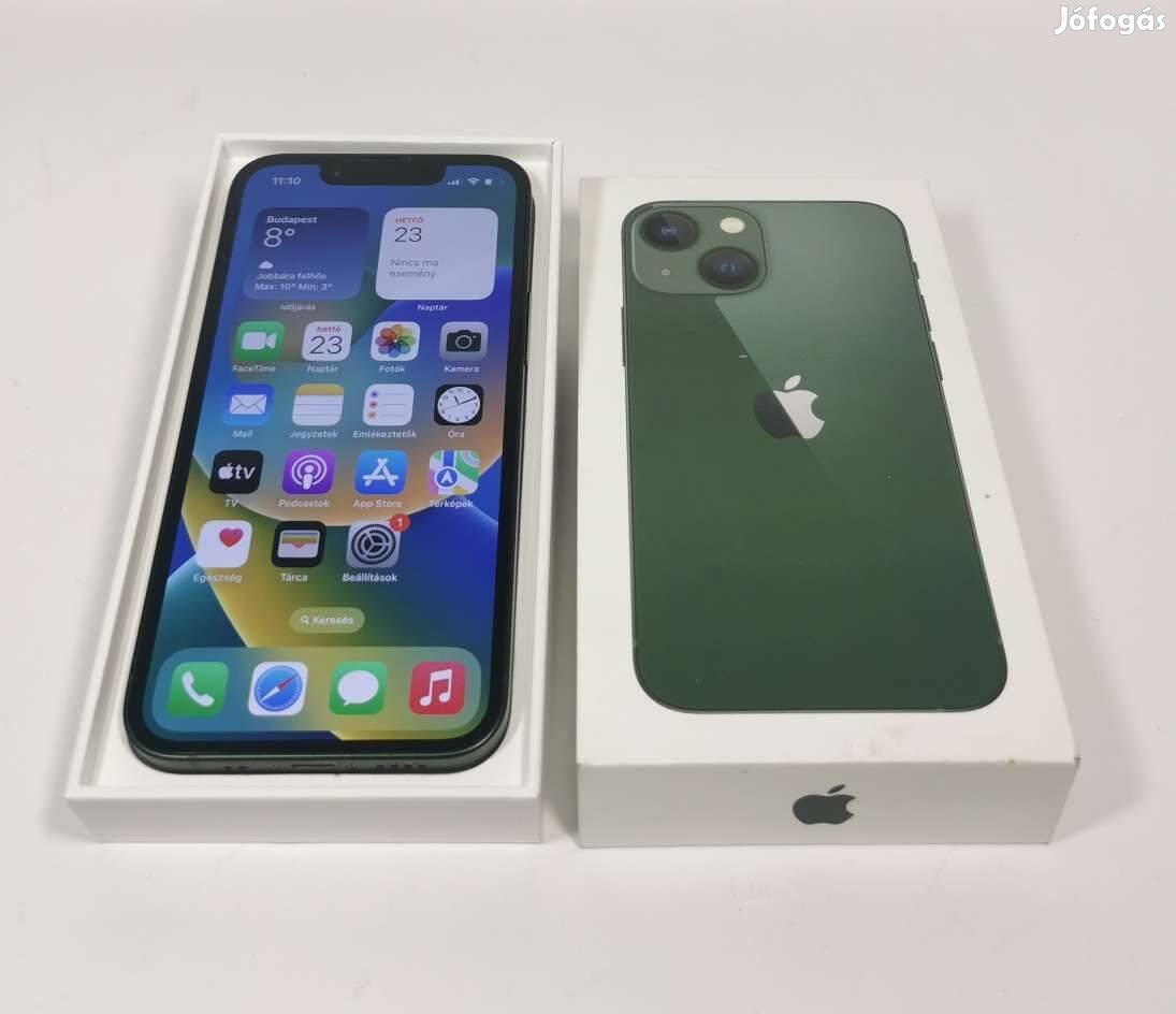 Apple iphone 13 256GB Zöld kártyafüggetlen karcmentes mobiltelefon ela