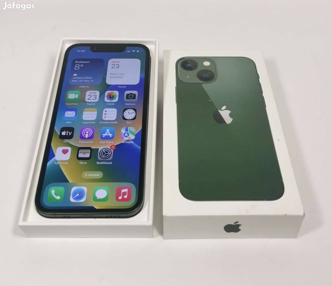 Apple iphone 13 256GB Zöld kártyafüggetlen karcmentes mobiltelefon ela
