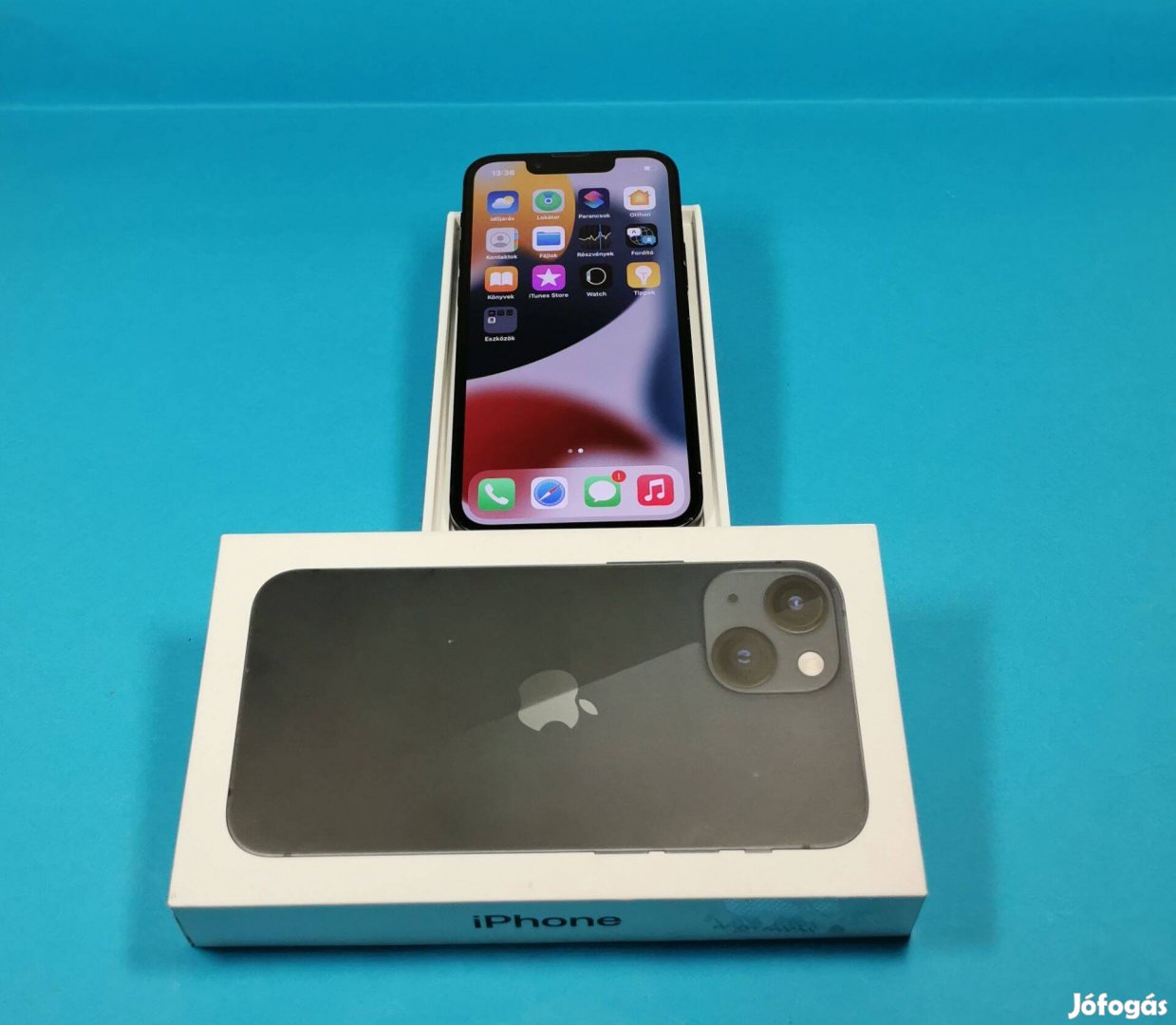 Apple iphone 13 Mini 128GB Fekete Kártyafüggetlen hibátlan mobiltelefo