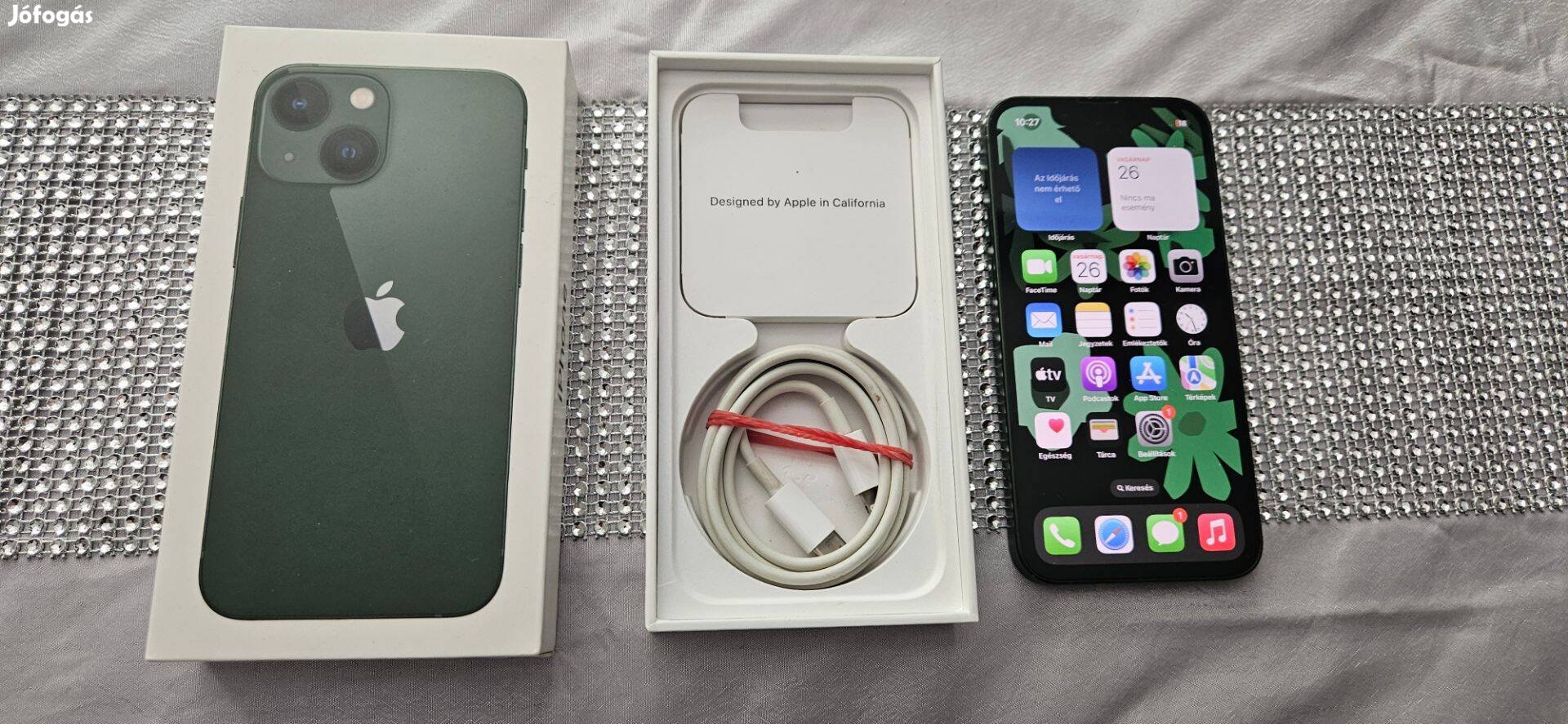 Apple iphone 13 Mini Független Újszerű Green 11 hó Apple Garis !