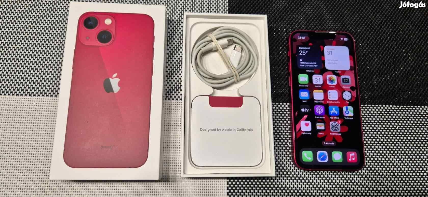 Apple iphone 13 Mini Független Újszerű Red 1 év Apple Garival !