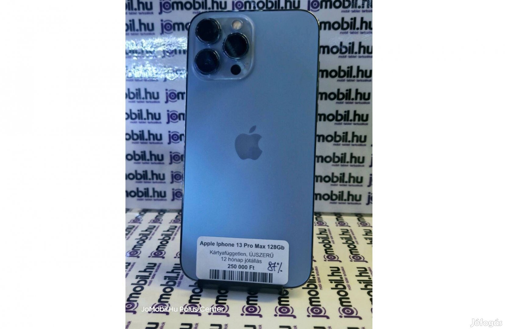 Apple iphone 13 Pro Max 128GB Kék Független Jótállással