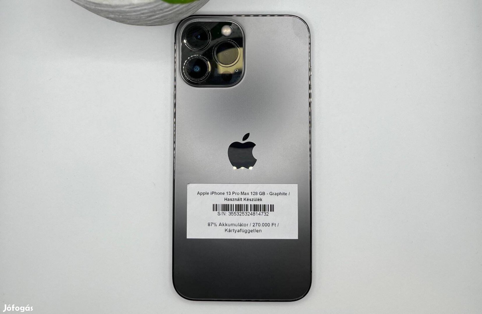 Apple iphone 13 Pro Max 128 GB - Kártyafüggetlen / Használt készülék