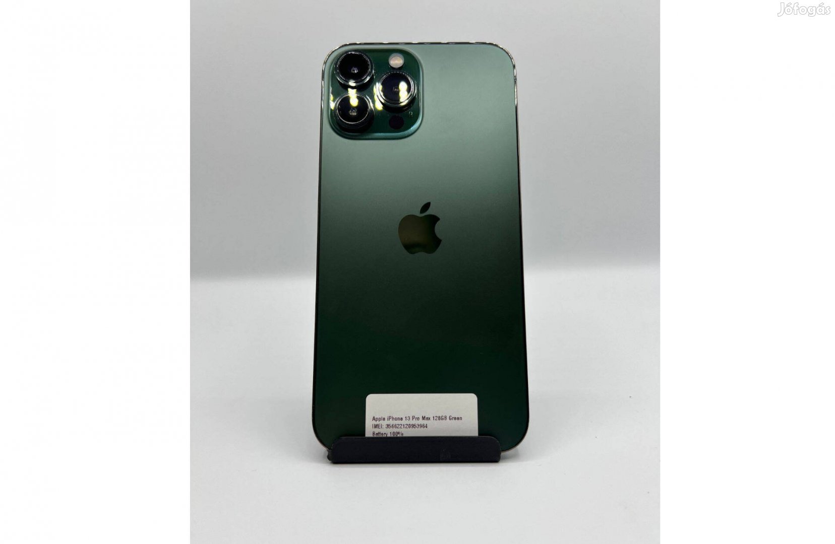 Apple iphone 13 Pro Max, 128GB, zöld, 100% akksi 1 év garanciával