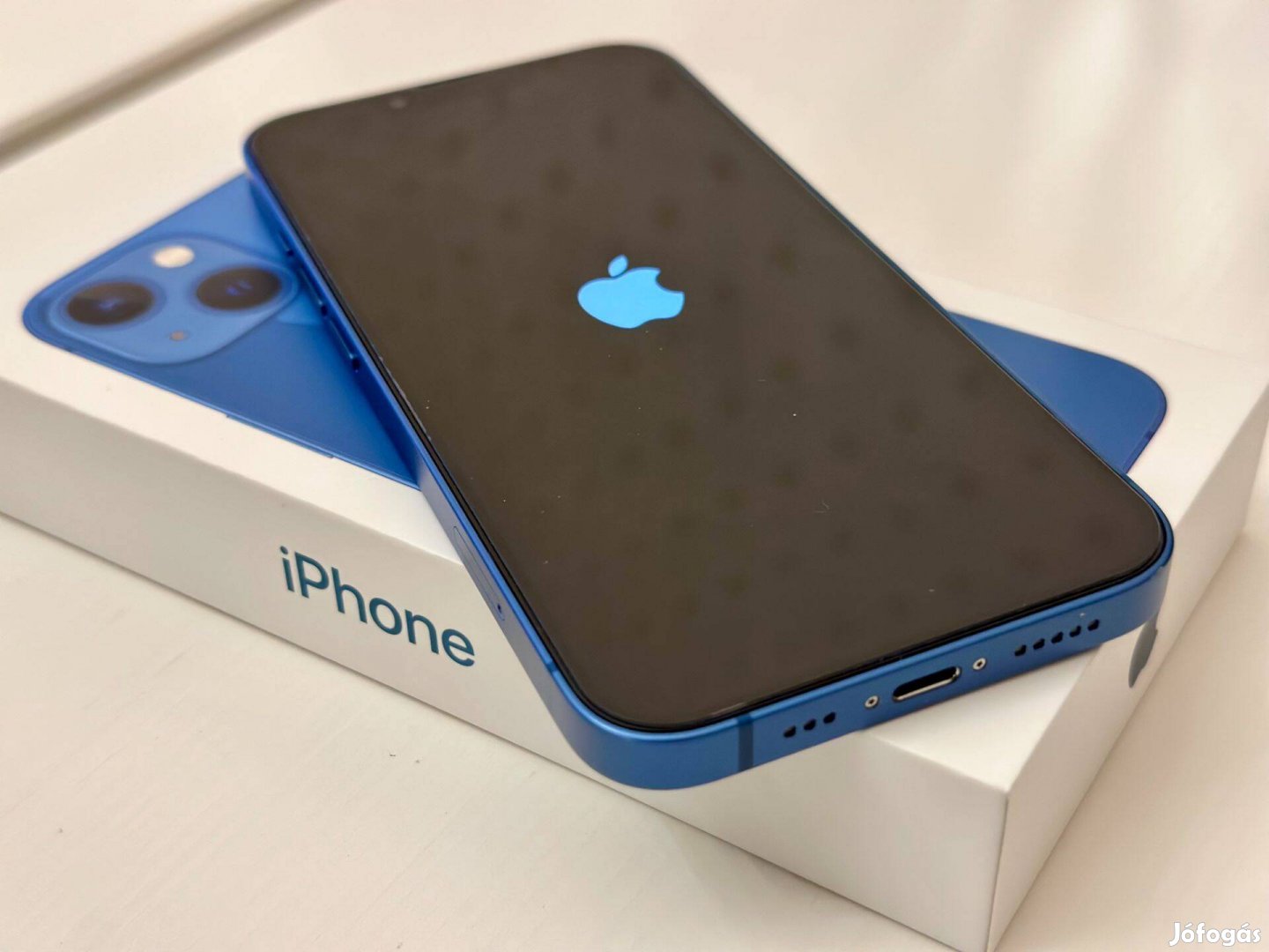 Apple iphone 13, Blue, 128Gb, független, karcmentes, garanciális, 91%