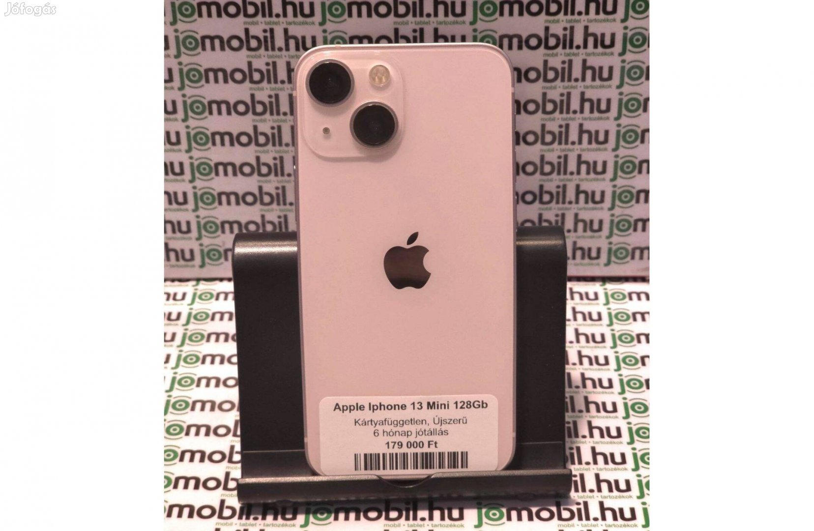 Apple iphone 13 mini 128GB Pink használt független új akkuval