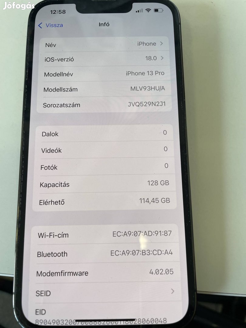 Apple iphone 13 pro független 128 GB