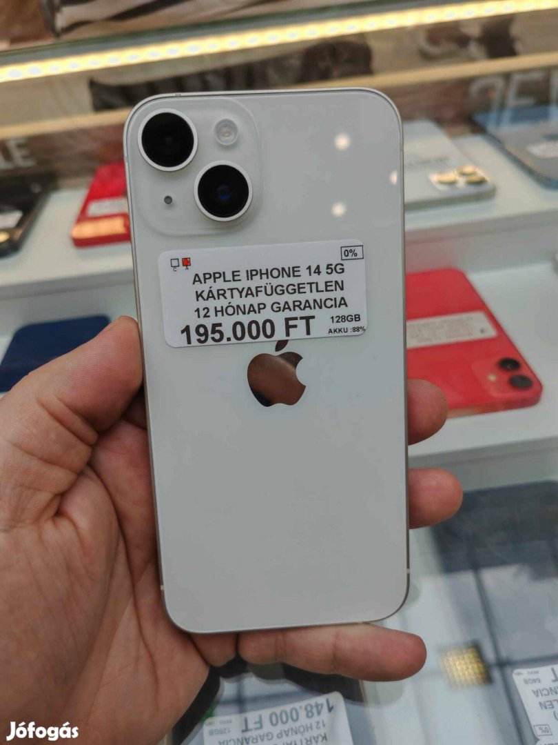 Apple iphone 14 128GB 1 év jótállás!