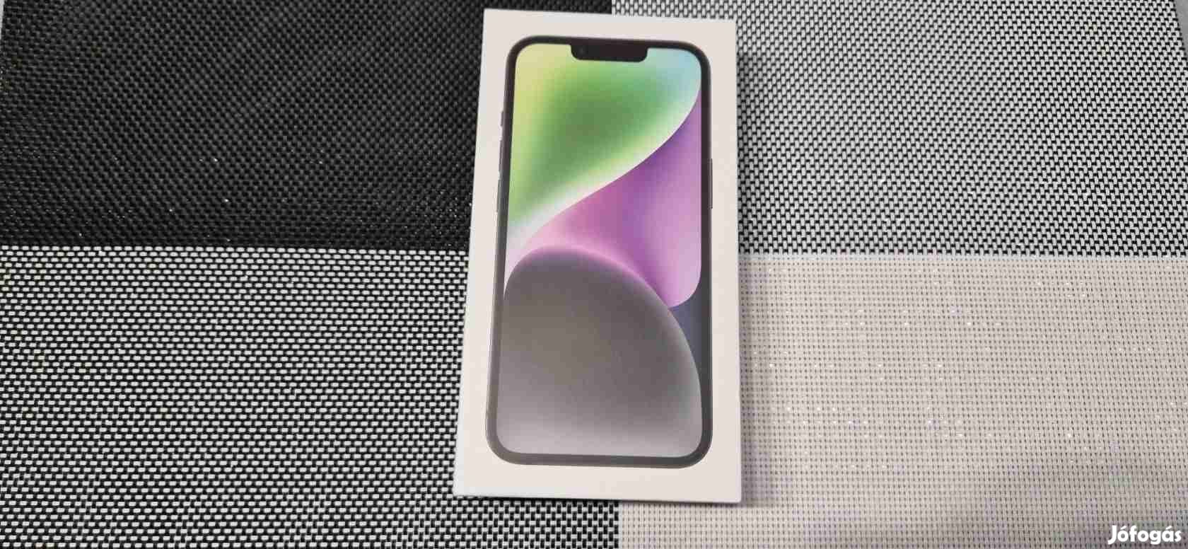 Apple iphone 14 128GB Új Független Fekete 2 év Apple Garanciával !