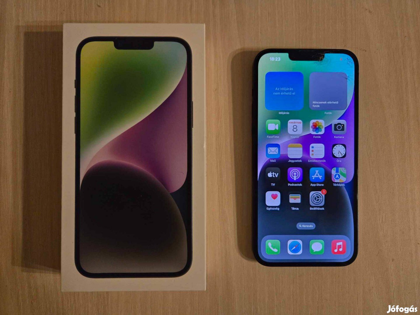 Apple iphone 14 Plus Független Midnight Garanciával !