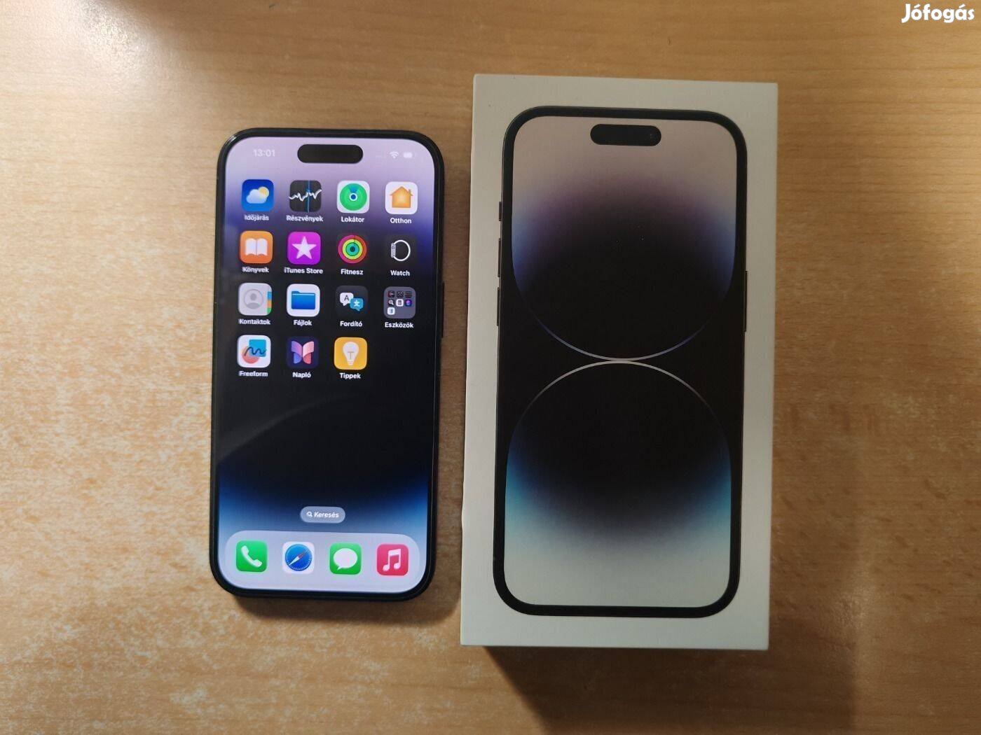 Apple iphone 14 Pro 128GB Újszerű Black Garanciával !