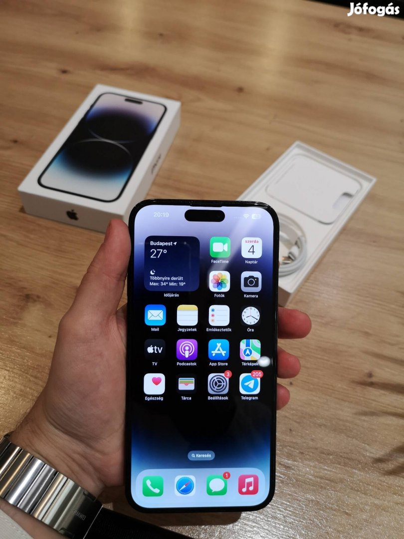 Apple iphone 14 Pro Max 128gb Fekete kártyafüggetlen 