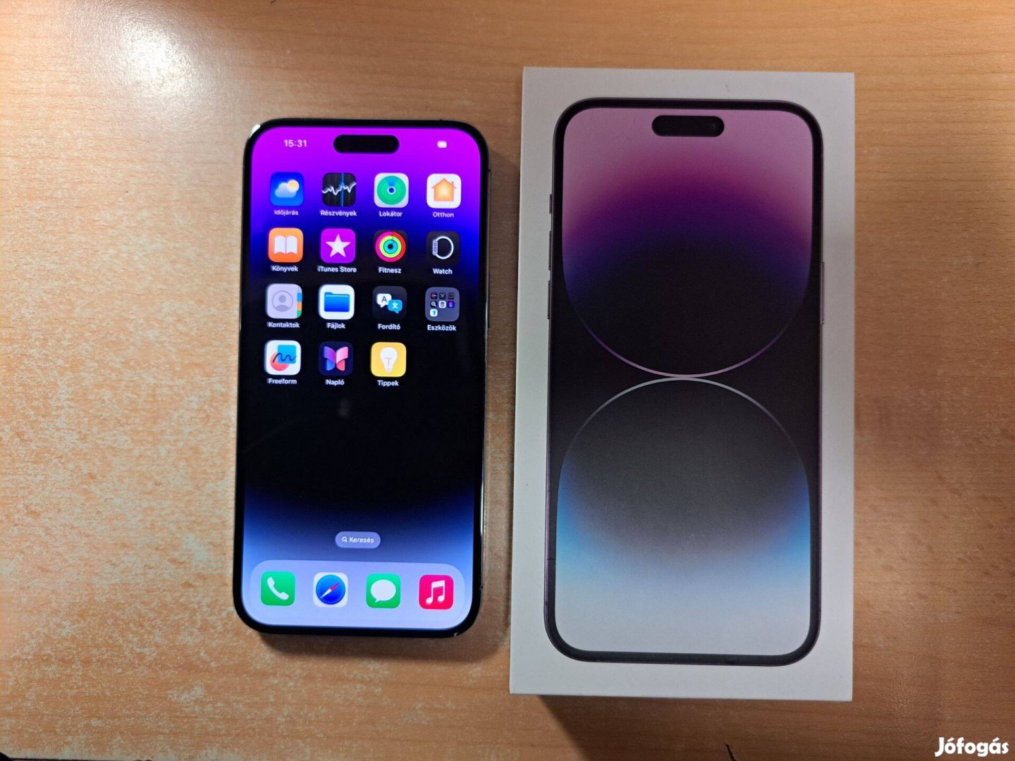 Apple iphone 14 Pro Max 256GB Független Újszerű Purple Apple Garis !