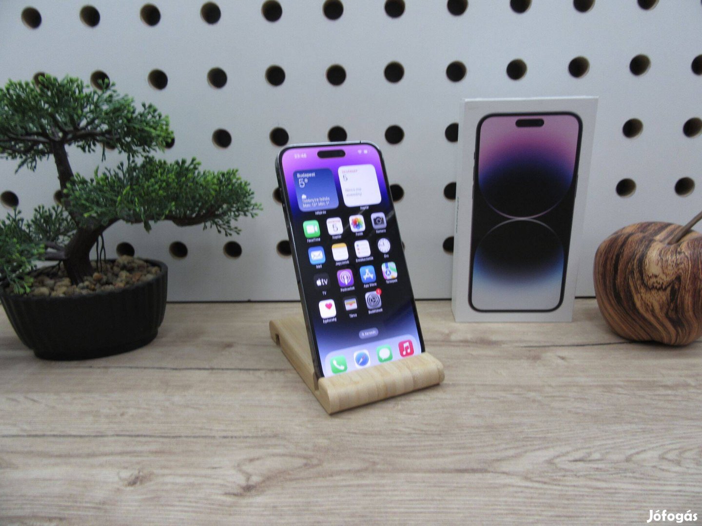 Apple iphone 14 Pro Max - Deep Purple - Használt, karcmentes