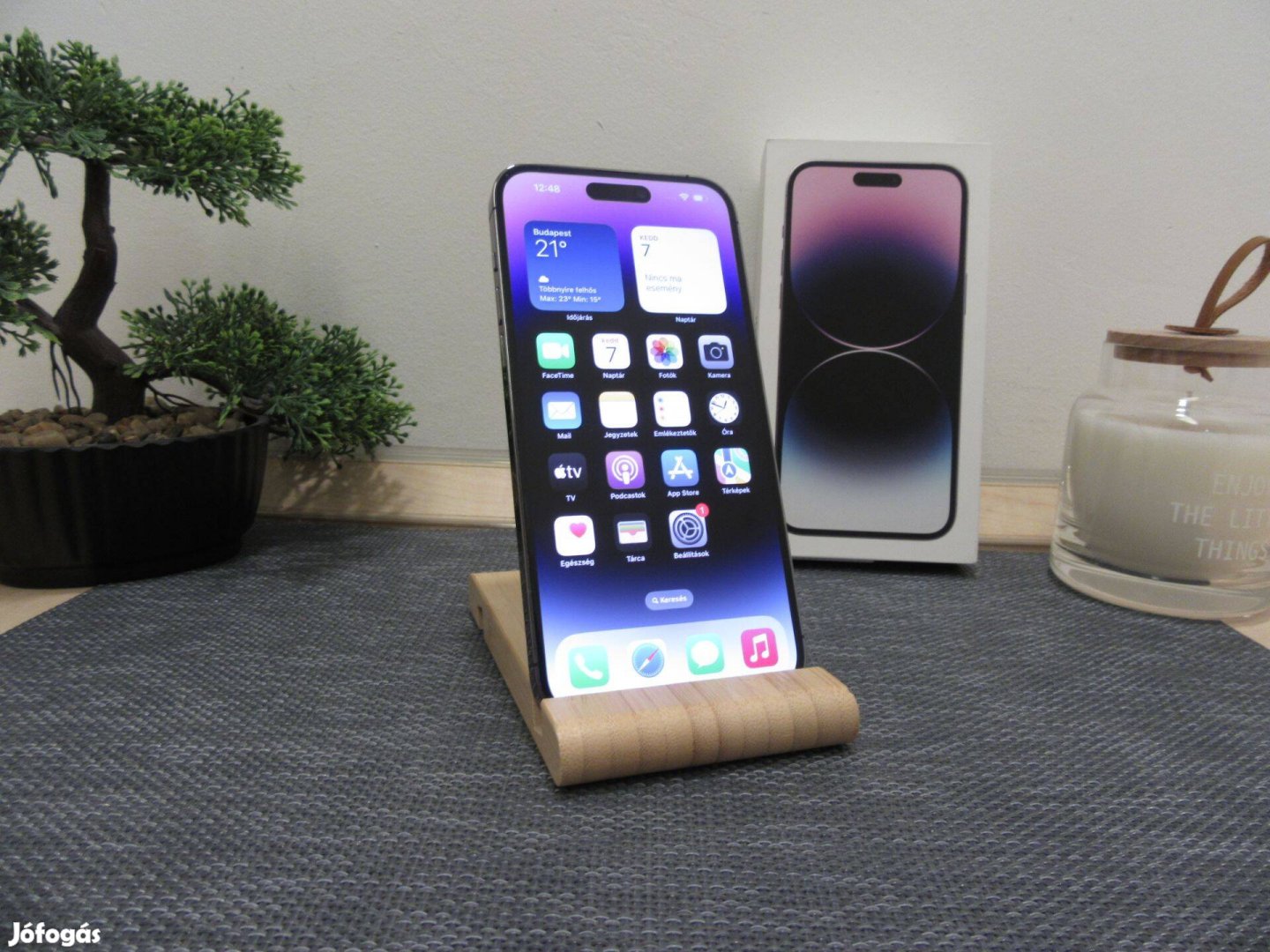Apple iphone 14 Pro Max - Purple - Használt, karcmentes