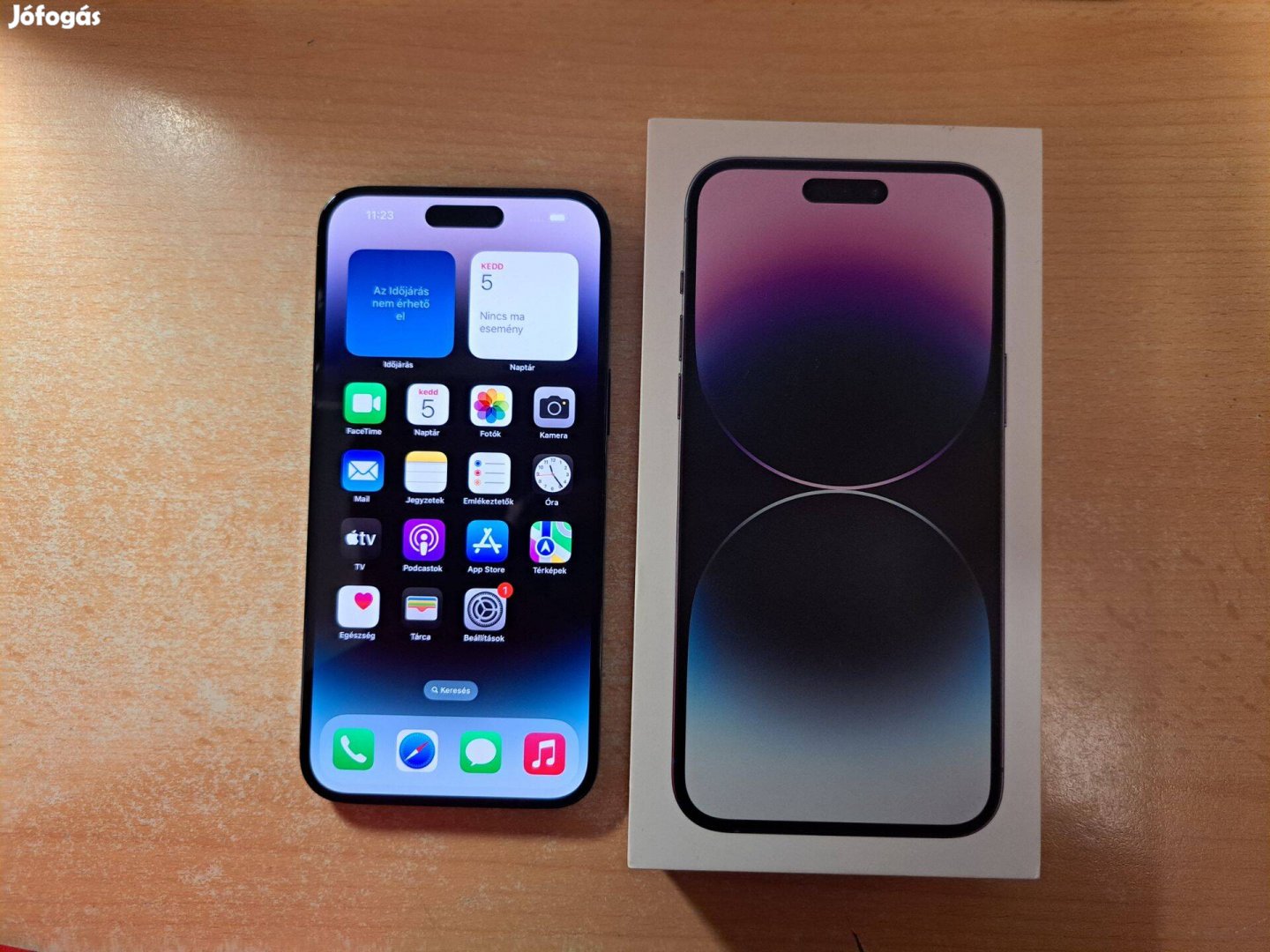 Apple iphone 14 Pro Space Black Újszerű Független Apple Garanciás !